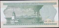 6.Emisyon 1.Tertip 10 Lira E26 226995 Çilaltı Çil