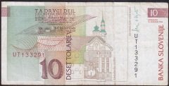 SLOVENYA 10 TOLARJEV 1992 ÇOK TEMİZ