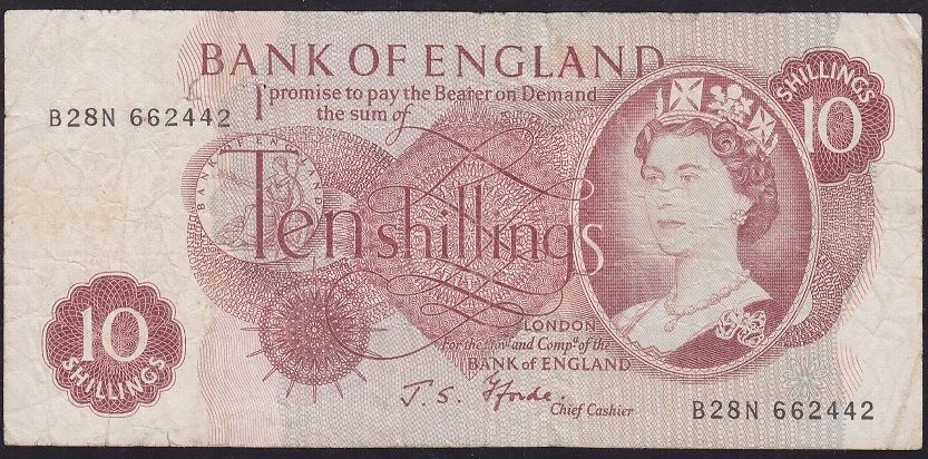 İngiltere 10 Şiling 1961 Çok Temiz