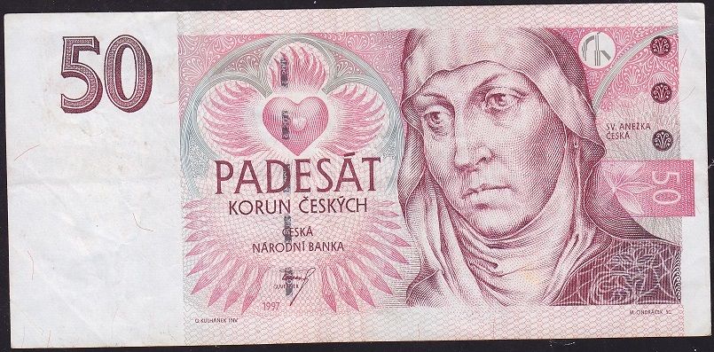 Çekya 50 Korun 1997 Çok Temiz