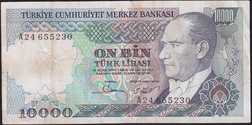 7.Emisyon 1.Tertip 10.000 A24 655230 Çok Temiz+