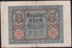 Almanya 100 Mark 1920 Çok Temiz