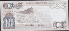 6.Emisyon 1.Tertip 100 Lira A28 369040 Çok Temiz+