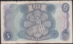 İngiltere 5 Pound 1960 İyi Pick 375b