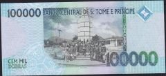 S.Tome e Principe 100.000 Dobras 2013 Çil Pick 69c