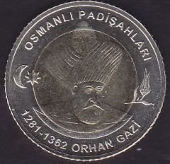 2024 Yılı Hatıra 1 Lira - Orhan Gazi Çil