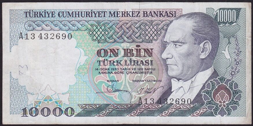 7.Emisyon 1.Tertip 10.000 A13 432690 Çok Temiz+