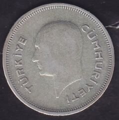 1936 Yılı 50 Kuruş Gümüş