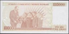 7.Emisyon 3.Tertip 100000 Lira I09 650207 Çil