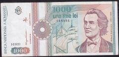 Romanya 1000 Lei 1991 Çok Temiz+