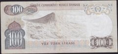 6.Emisyon 1.Tertip 100 Lira A27 127581 Çok Temiz