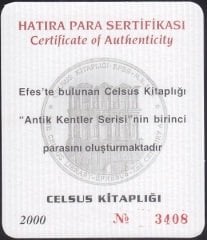 Hatıra Para Sertifikası - Celsus Kitaplığı 2000