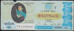 1996 9 EYLÜL TAM BİLET T SERİSİ