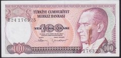 7.EMİSYON 1.TERTİP 100 LİRA B24 176325 ÇÇT (KAT YOKTUR)