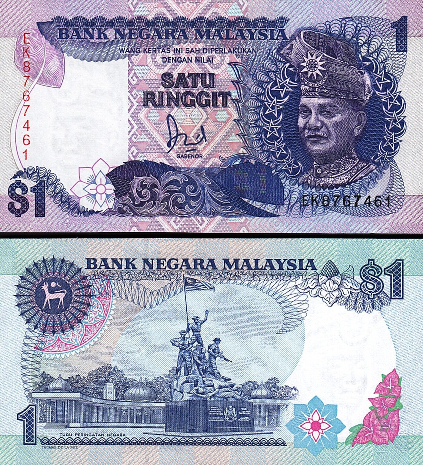 Malezya 1 Ringgit 1986 Çil Pick 27A