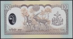 Nepal 10 Rupee 2002 Çilaltı Polimer