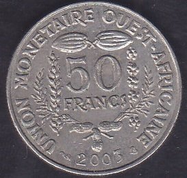 WEST AFRİCA 50 FRANK 2003