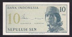 Endonezya 10 Sen 1964 Çil Pick 92