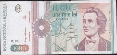 Romanya 1000 Lei 1991 Çok Temiz