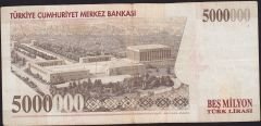 7.Emisyon 5 000 000 Lira I09 694171 Çok Temiz