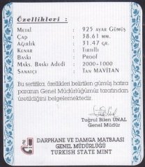 Hatıra Para Sertifikası - 2000-3 - 2000 Yılı
