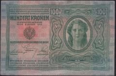 Avusturya Macaristan 100 Kronen 1912 Çok Temiz+ Pick 12
