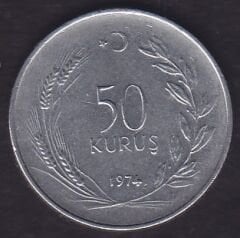 1974 Yılı 50 Kuruş