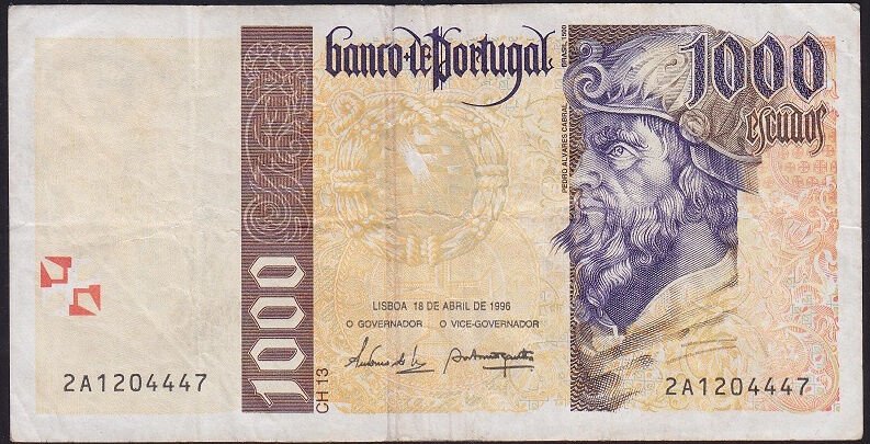 Portekiz 1000 Escudos 1996 Çok Temiz