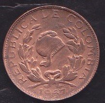 KOLOMBİYA 1 CENTAVO 1967