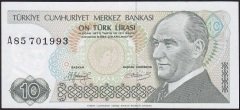 7.Emisyon 1.Tertip 10 Lira A85 701993 Ççt +