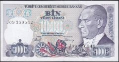 7.Emisyon 2.Tertip 1000 Lira J09 350542 Çilaltı Çil