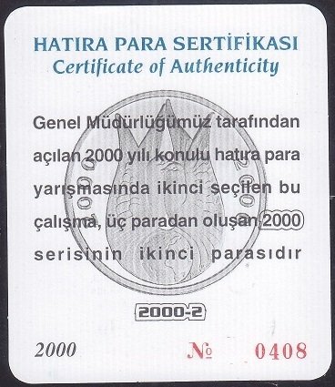 Hatıra Para Sertifikası - 2000-2 - 2000 Yılı