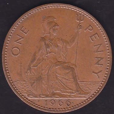 İngiltere 1 Penny 1966