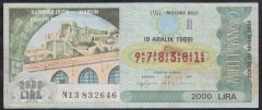 1989 9 ARALIK ÇEYREK BİLET R SERİSİ
