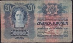 Avusturya Macaristan 20 Kronen 1913 Temiz Pick 13