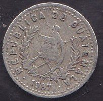 GUATEMALA 5 CENTAVOS 1987 eski para fiyatları