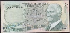 6.Emisyon 2.Tertip 10 Lira L81 042508 Ççt Çilaltı