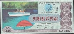 1980 29 Haziran Çeyrek Bilet - N Serisi