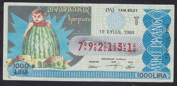 1984 19 EYLÜL TAM BİLET T SERİSİ