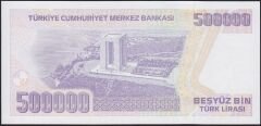 7.Emisyon 4.Tertip 500000 Lira J80 726666 Çil