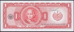 El Salvador 1 Colon 1980 Çilaltı Çil Pick 125b