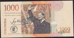 Kolombiya 1000 Pesos 2015 Çilaltı