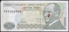 7.Emisyon 1.Tertip 10 Lira A79 209590 Çok Temiz +
