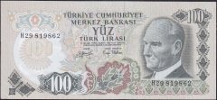 6.Emisyon 2.Tertip 100 Lira H29 819862 Ççt Çilaltı