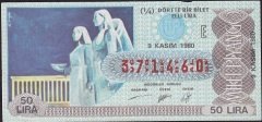 1980 9 Kasım Çeyrek Bilet - E Serisi