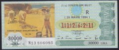 1994 29 MAYIS ÇEYREK BİLET R SERİSİ