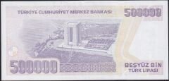 7.Emisyon 4.Tertip 500000 Lira J69 343336 Çilaltı Çil