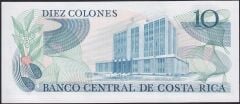Kosta Rika 10 Colones 1985 Çil Pick 237b ( 2 Ekim 1985 ) ( 7777 )