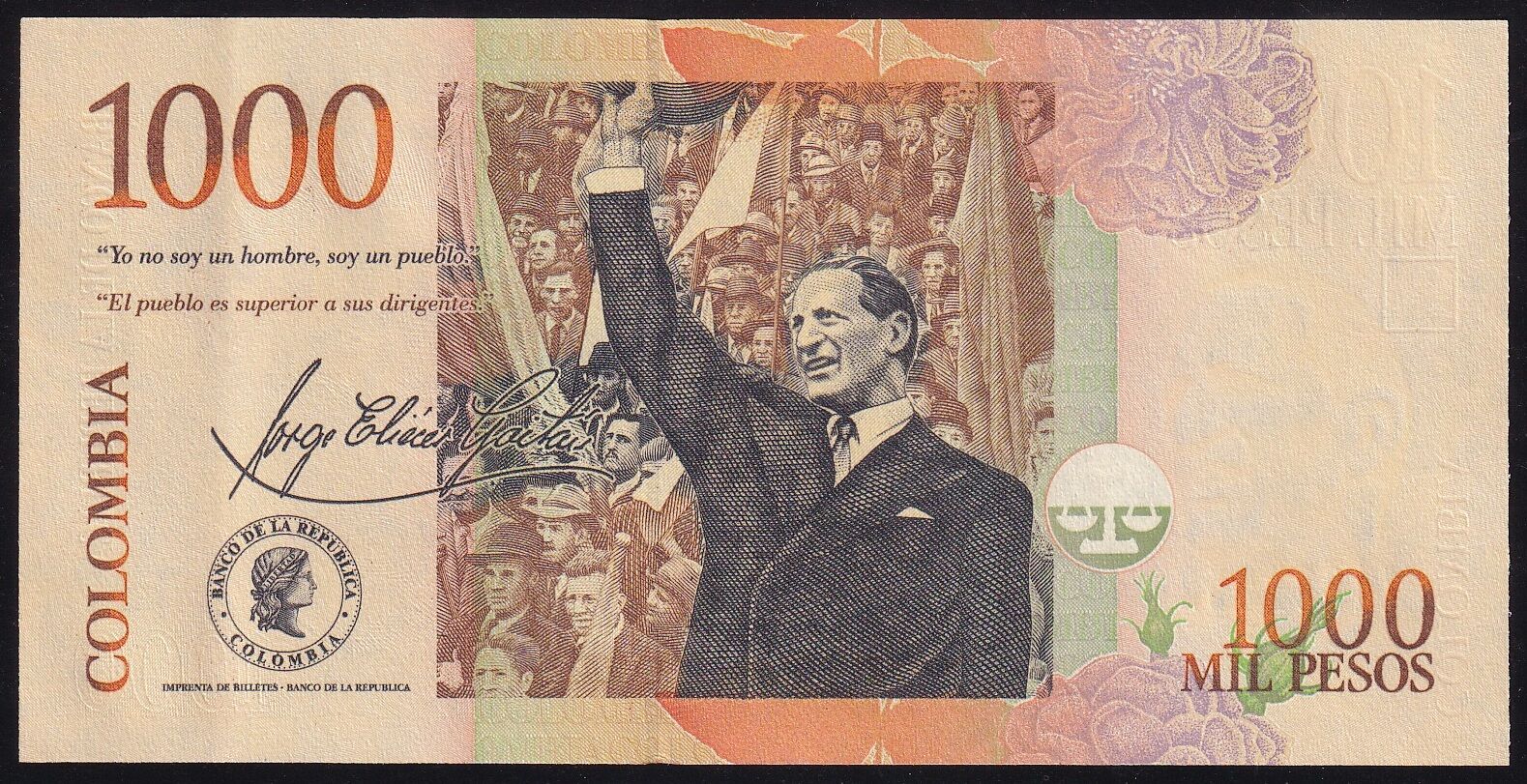 Kolombiya 1000 Pesos 2015 Çilaltı