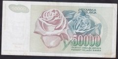 YUGOSLAVYA 50000 DİNAR 1992 ÇOK TEMİZ